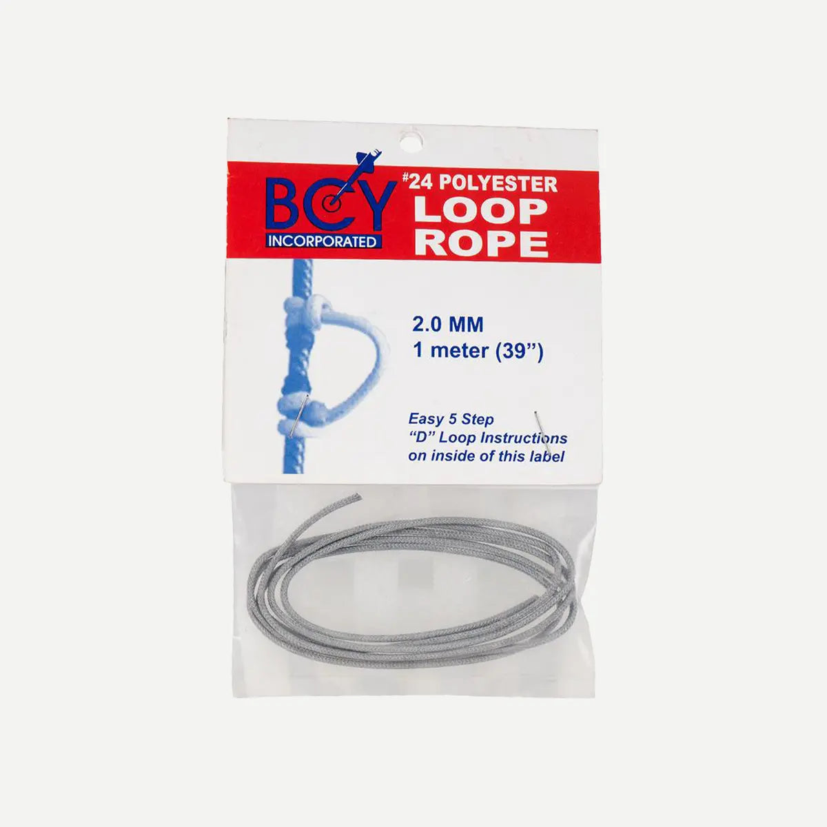 BCY #24 2.0mm 1m D Loop Rope