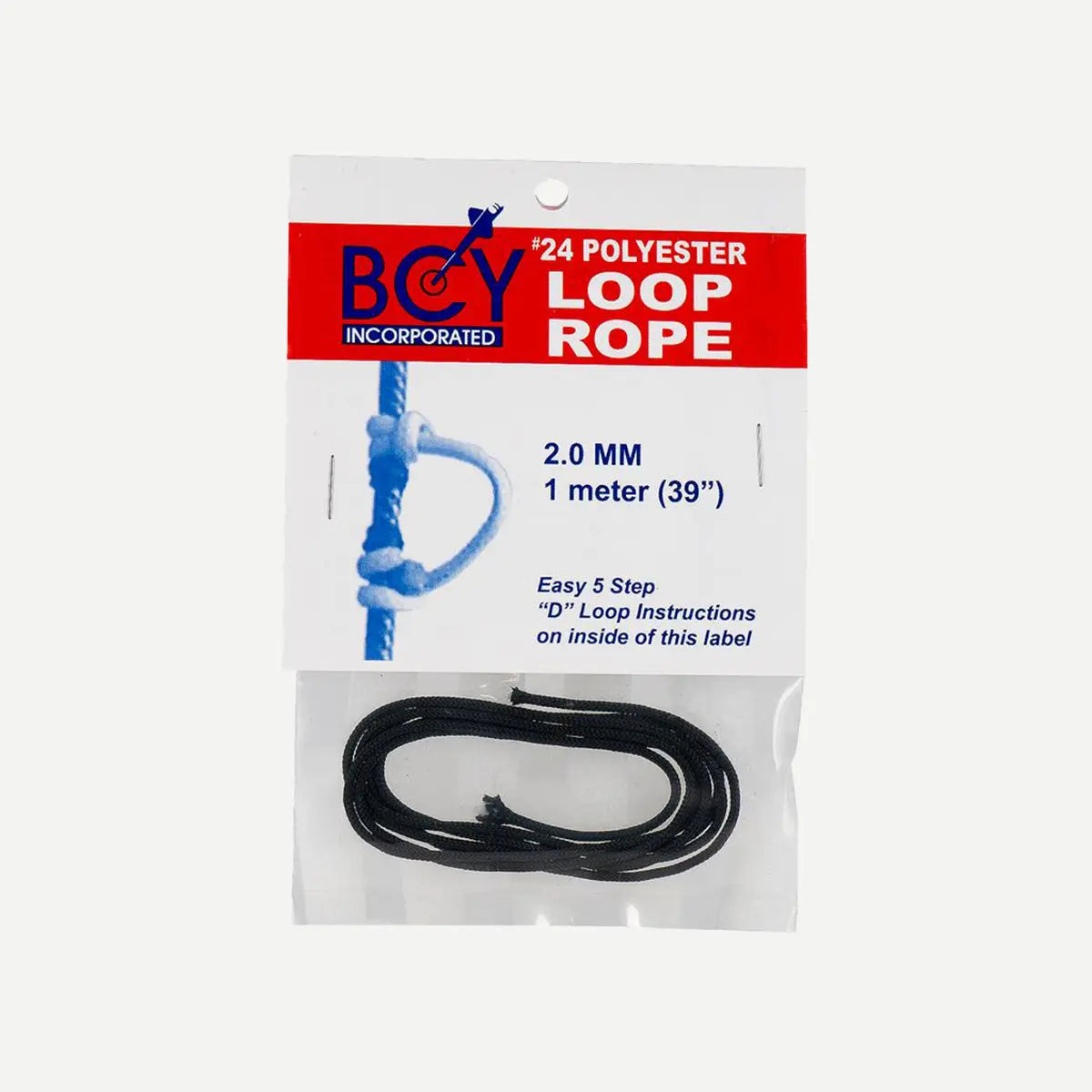 BCY #24 2.0mm 1m D Loop Rope