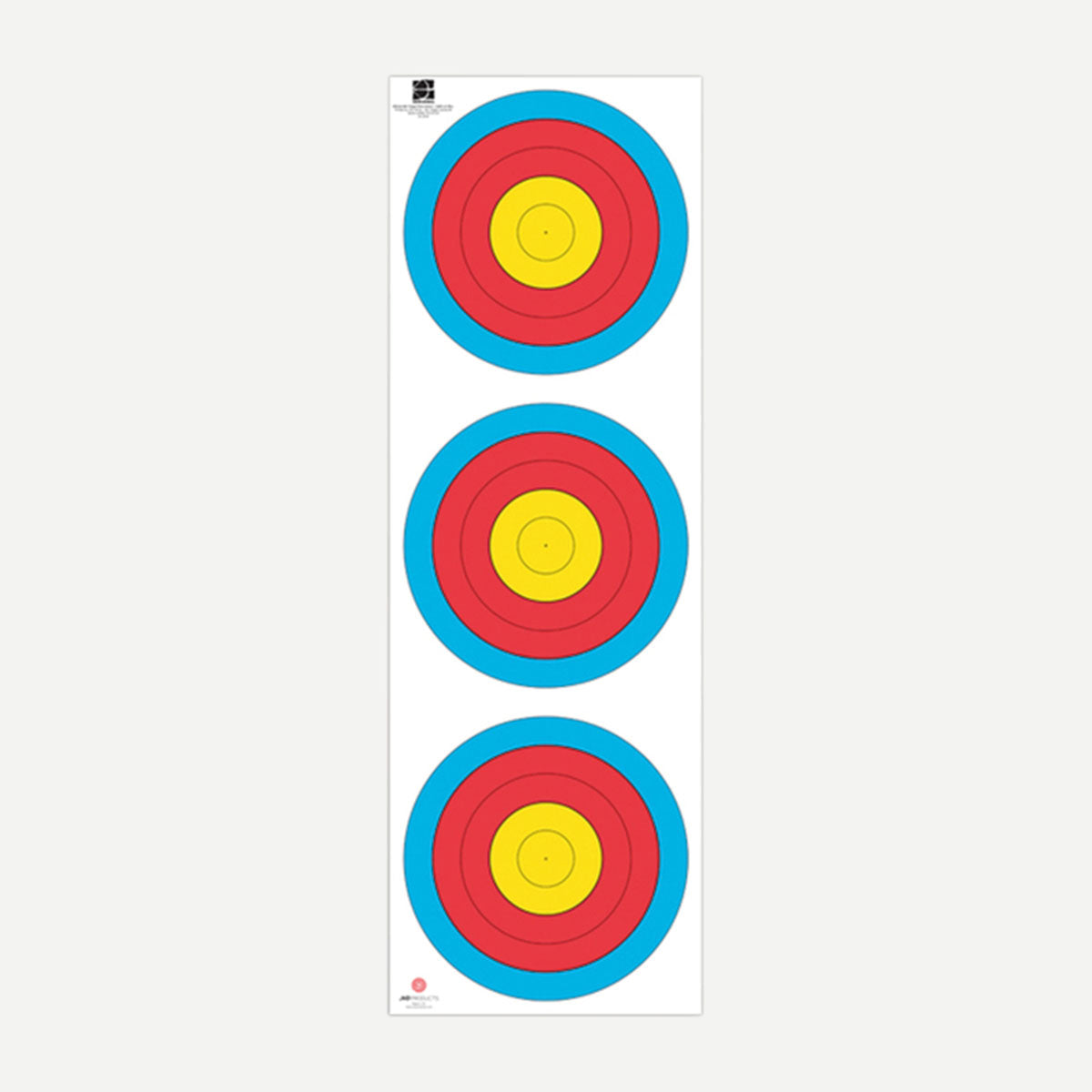 JVD 3x20cm Vertical Recurve WA Target Face
