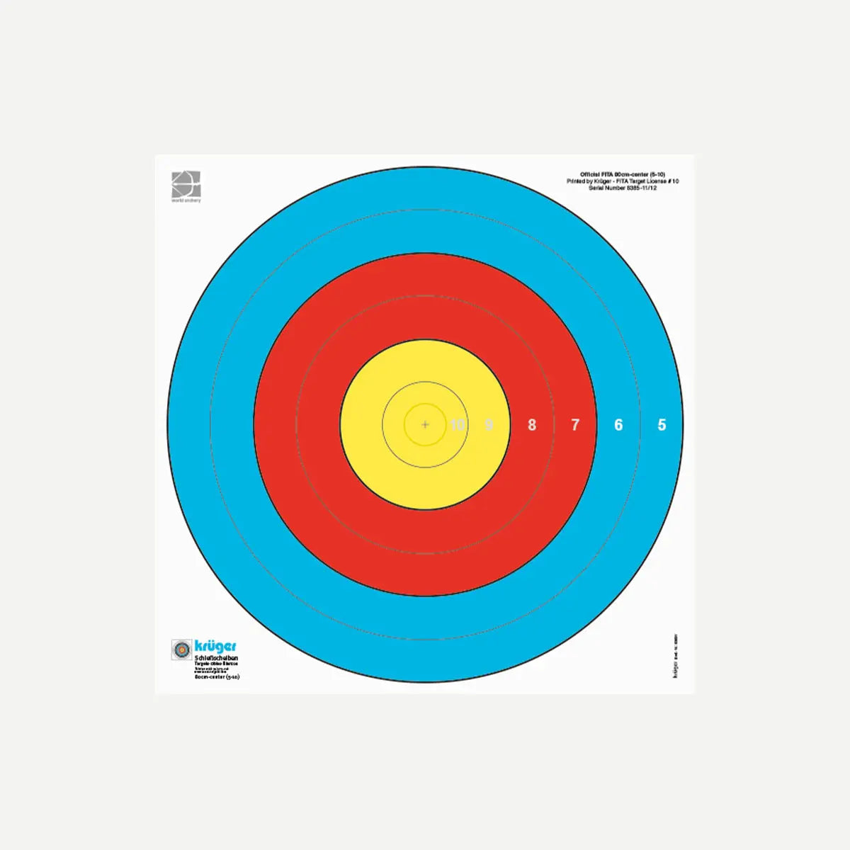 KRÜGER 80cm Centre WA Target Face