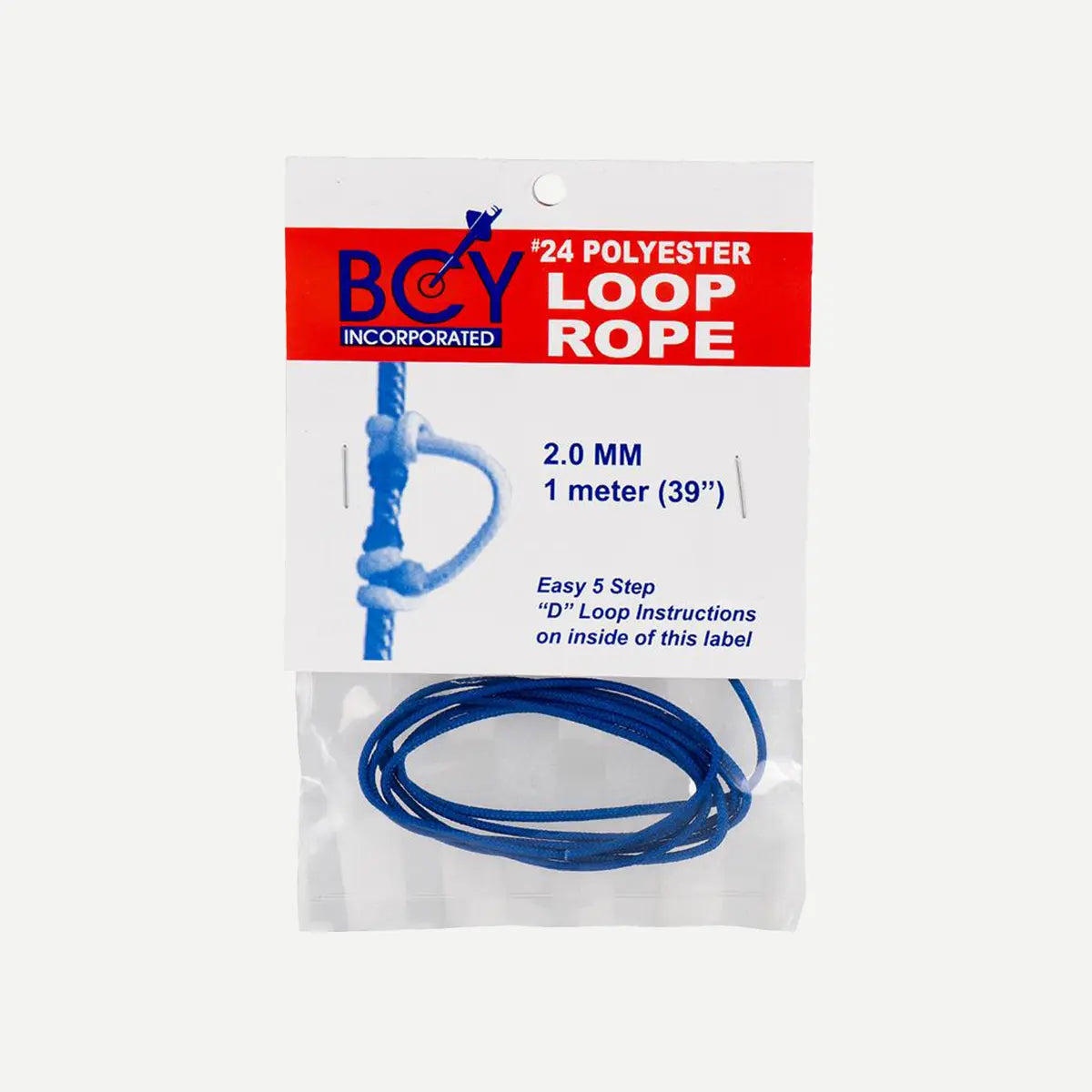 BCY #24 2.0mm 1m D Loop Rope