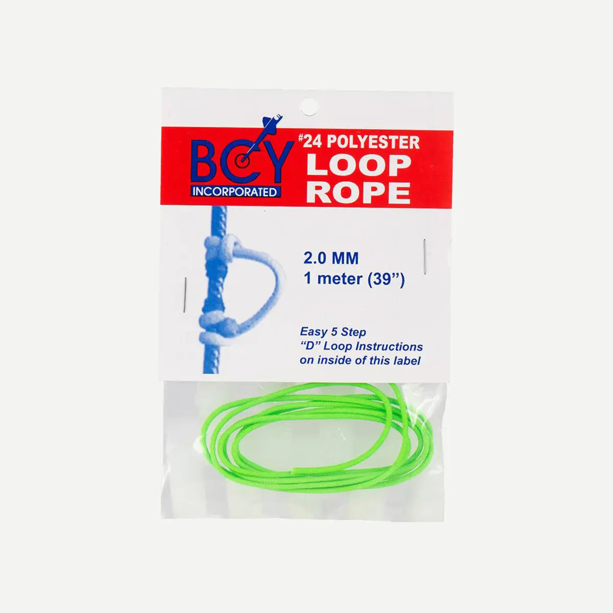 BCY #24 2.0mm 1m D Loop Rope