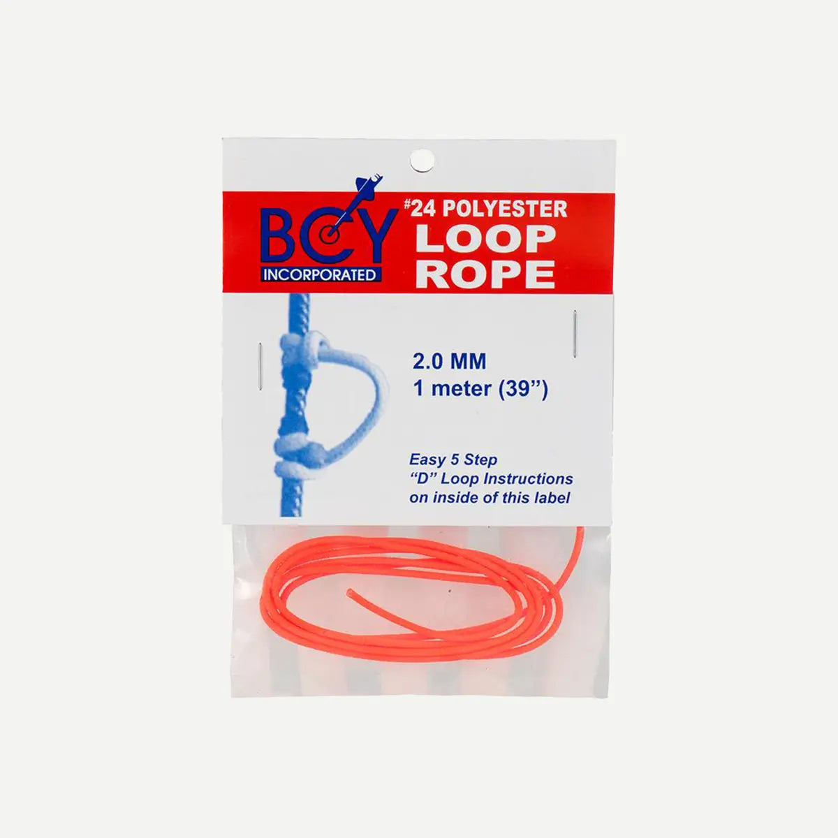 BCY #24 2.0mm 1m D Loop Rope