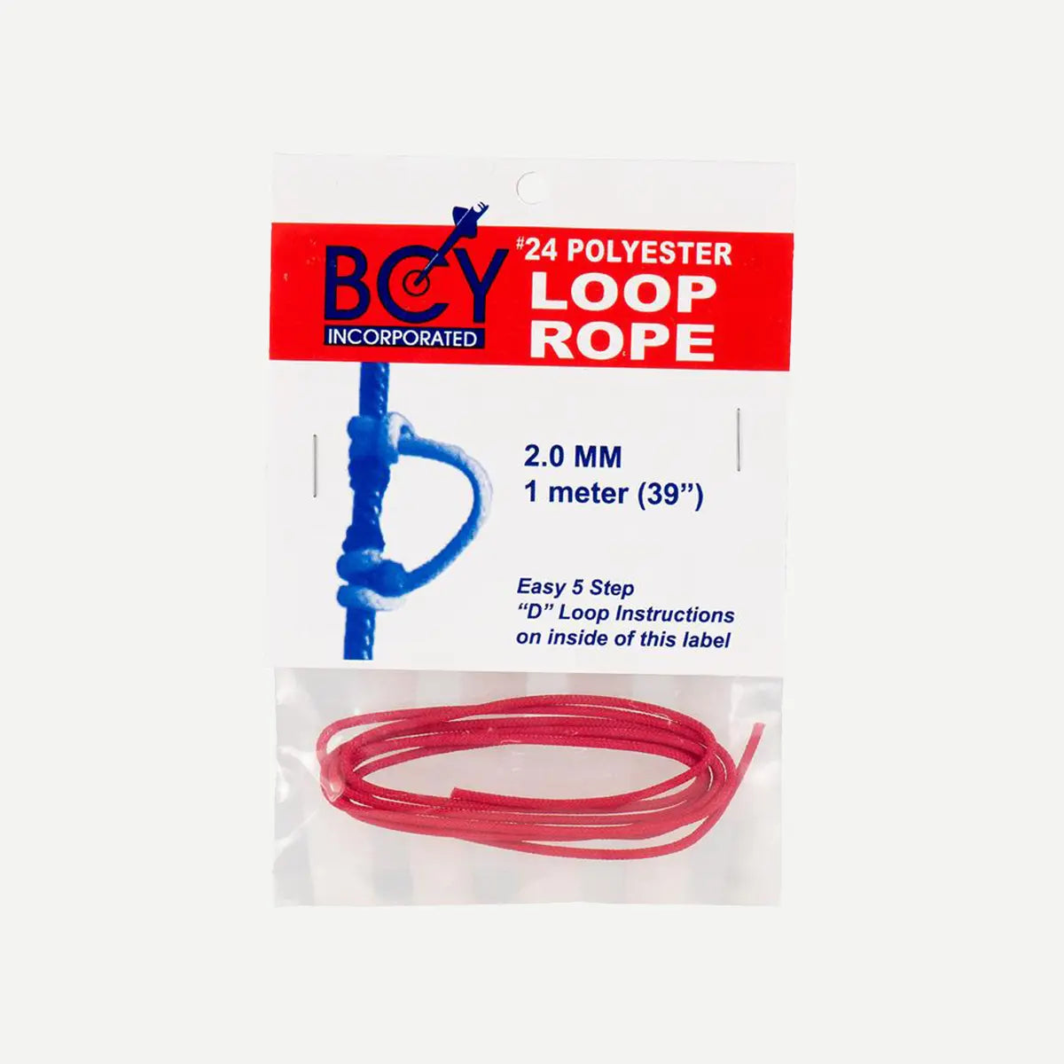 BCY #24 2.0mm 1m D Loop Rope